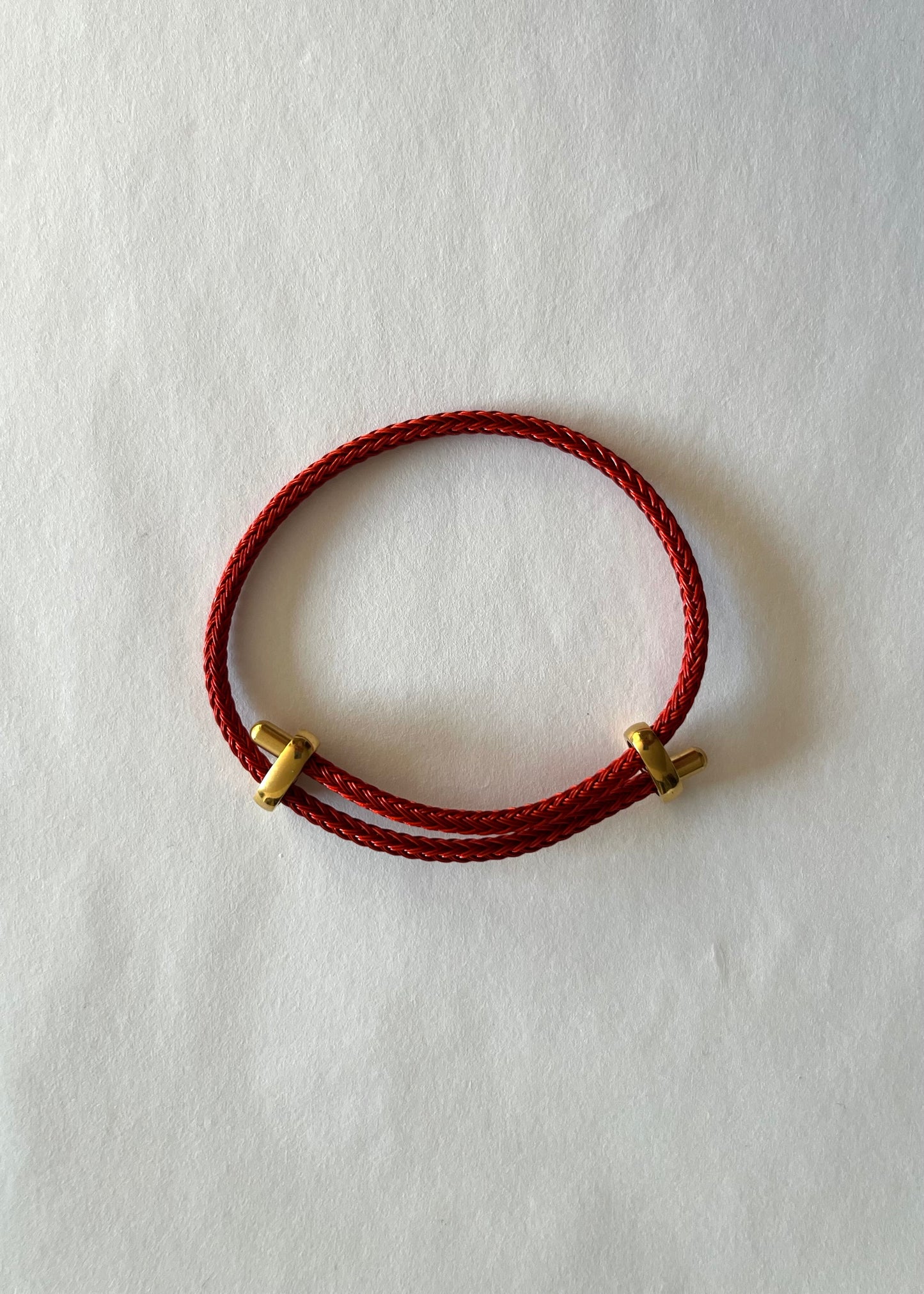 SLIDE BANGLE red gold