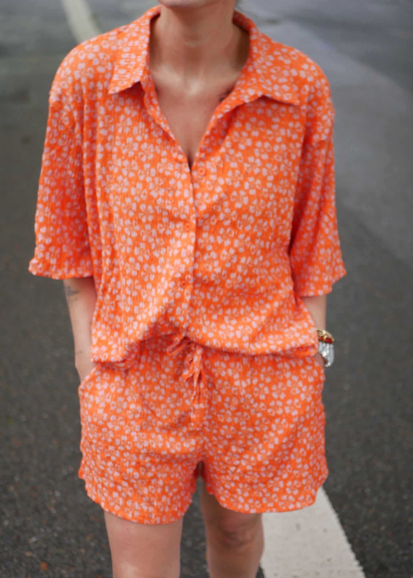SUMMER Set orange flower