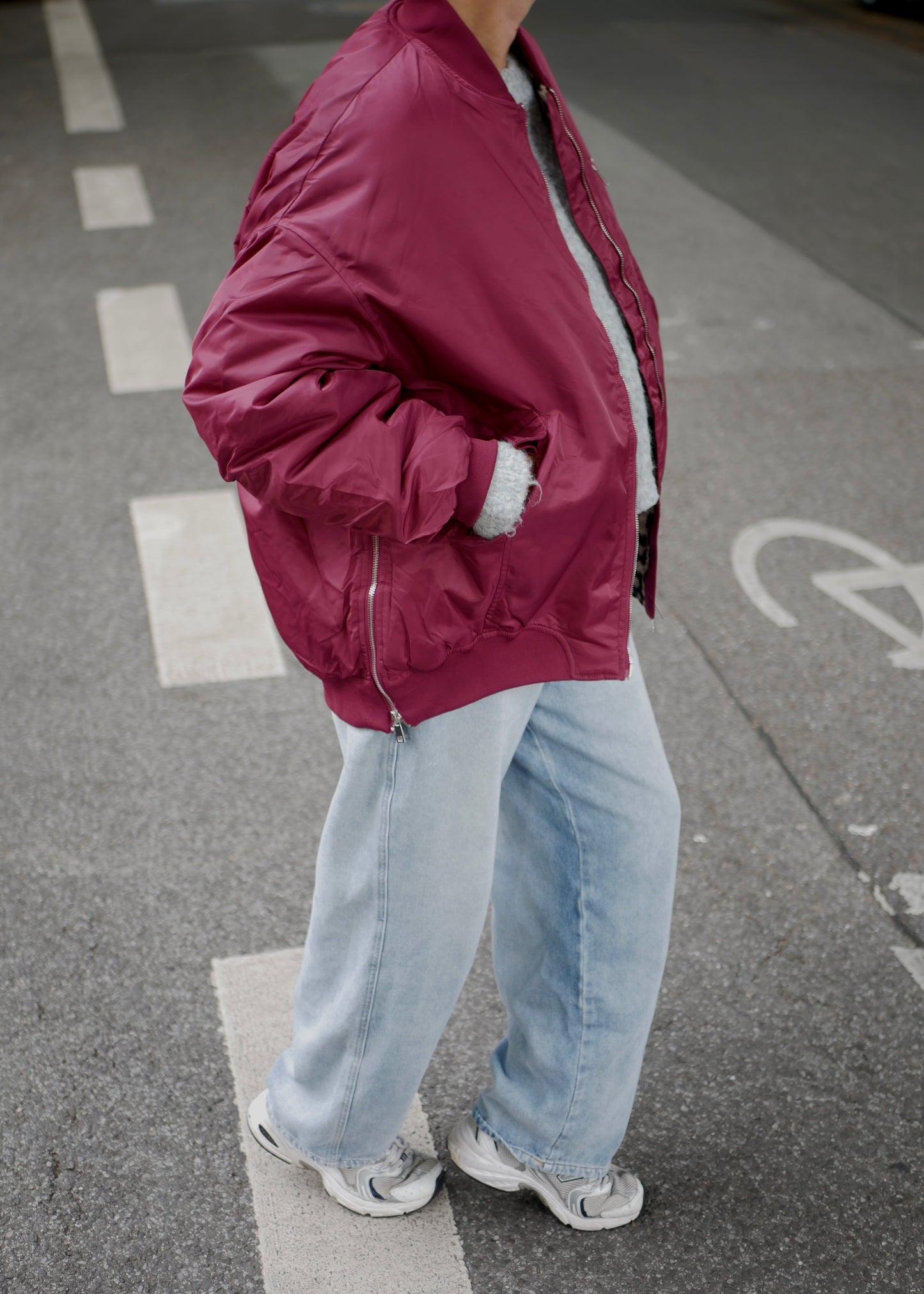 ‘BORDEAUX’ Nylon Bomber Classic