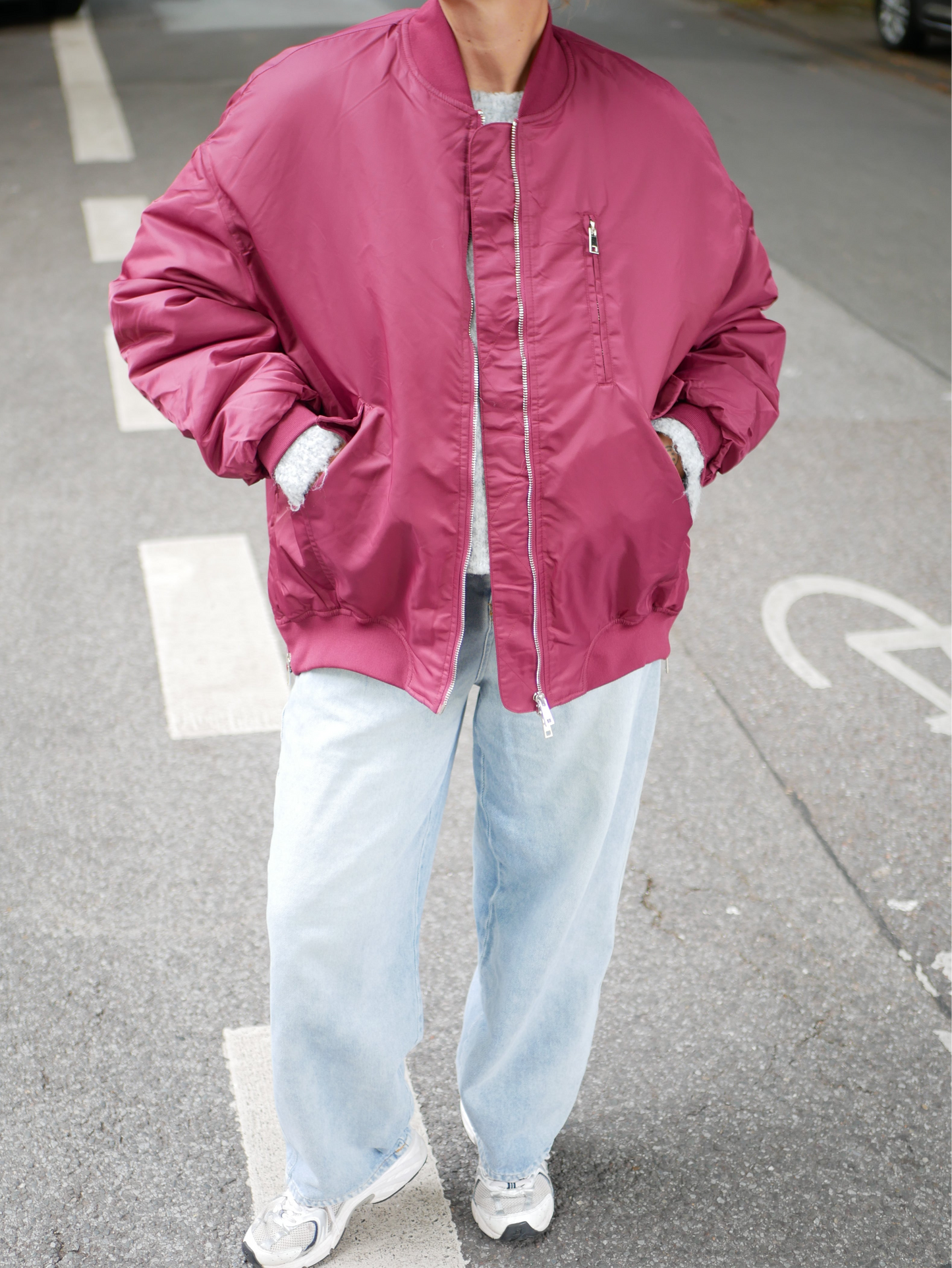 ‘BORDEAUX’ Nylon Bomber Classic