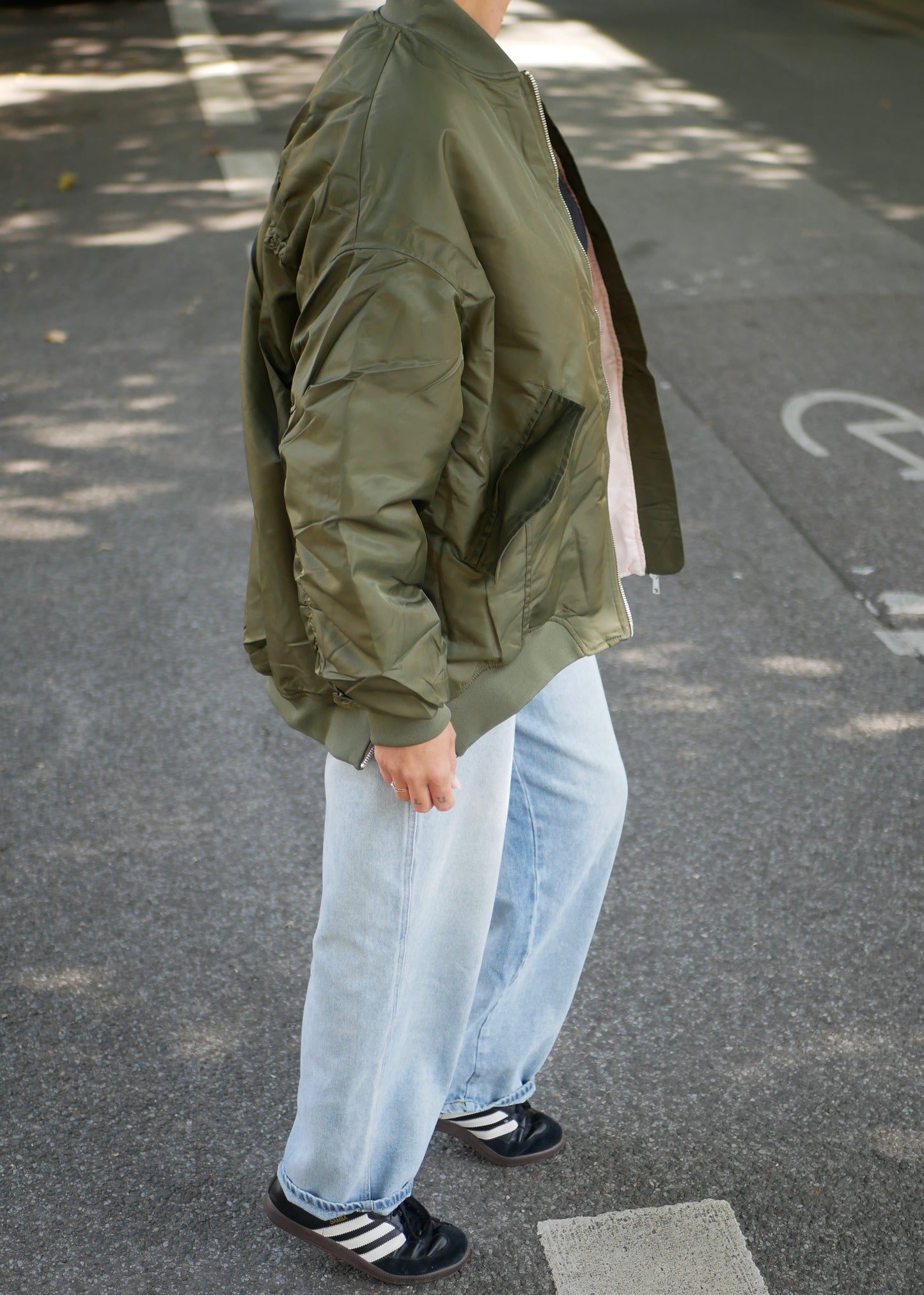 ‘KHAKI’ Nylon Bomber Classic