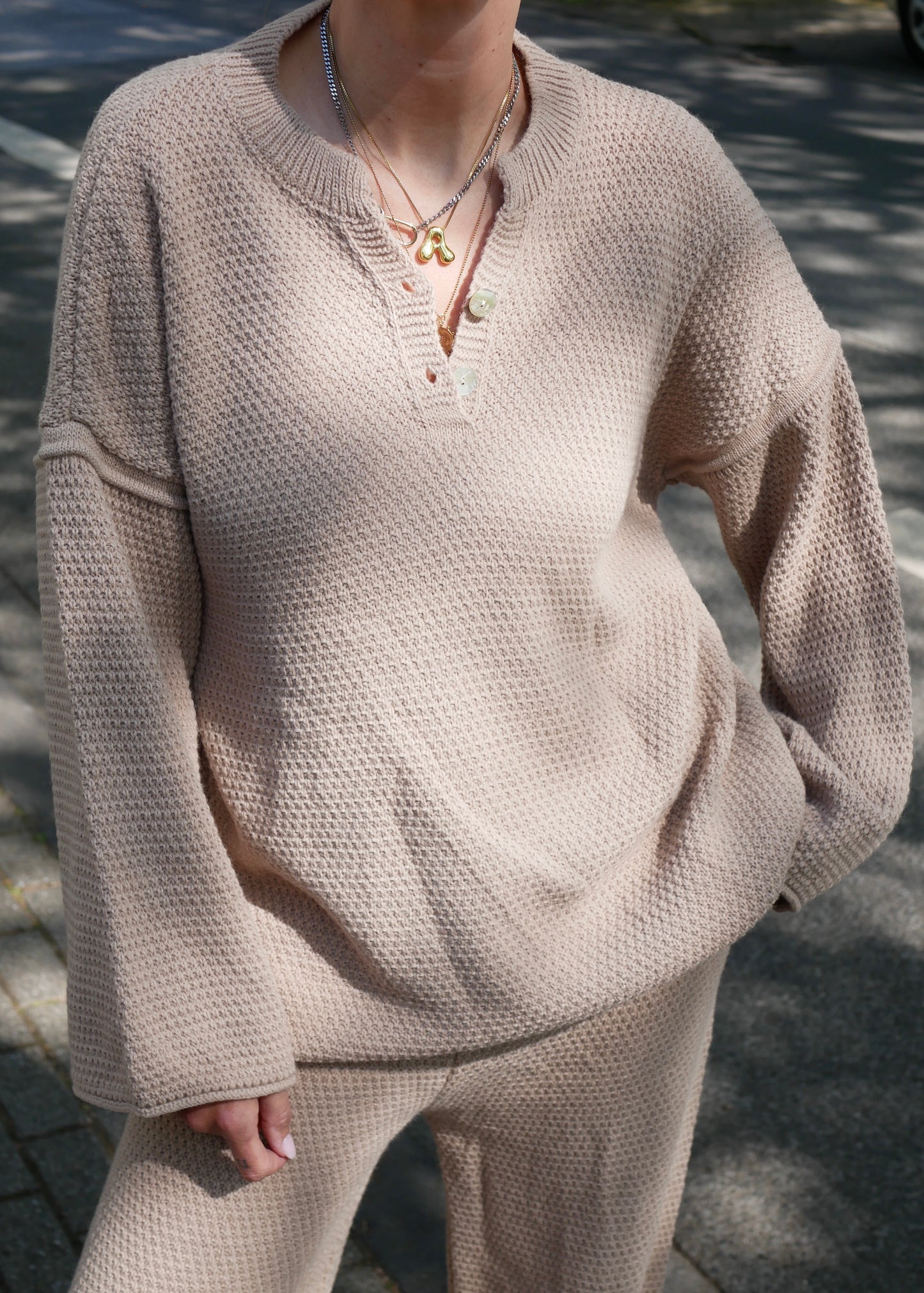 SUMMER KNIT Set sand