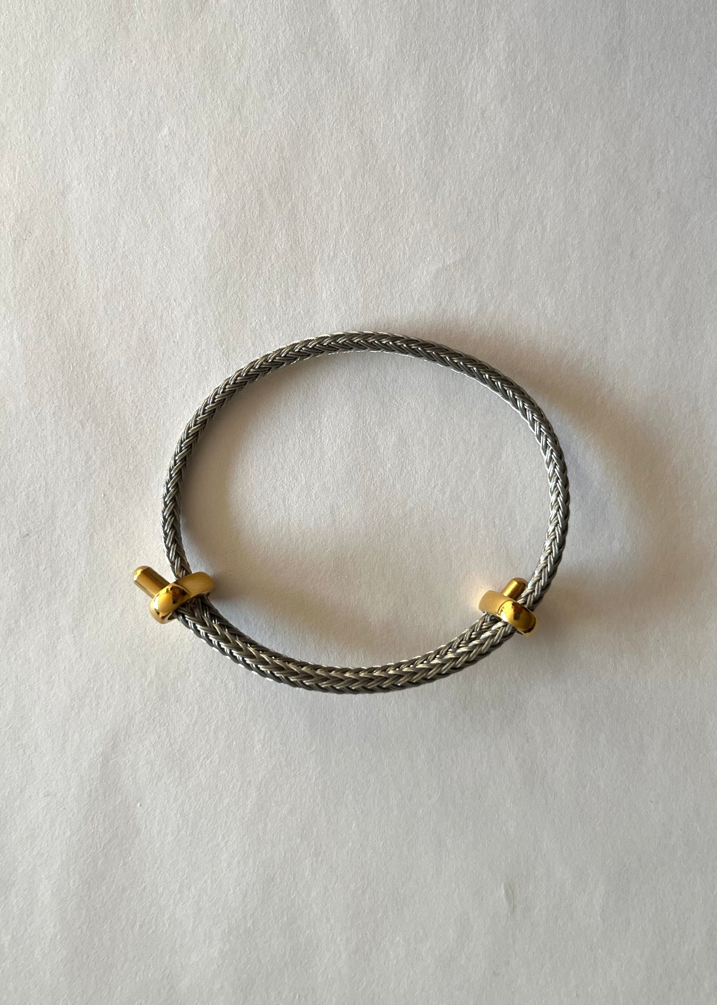 SLIDE BANGLE gray gold