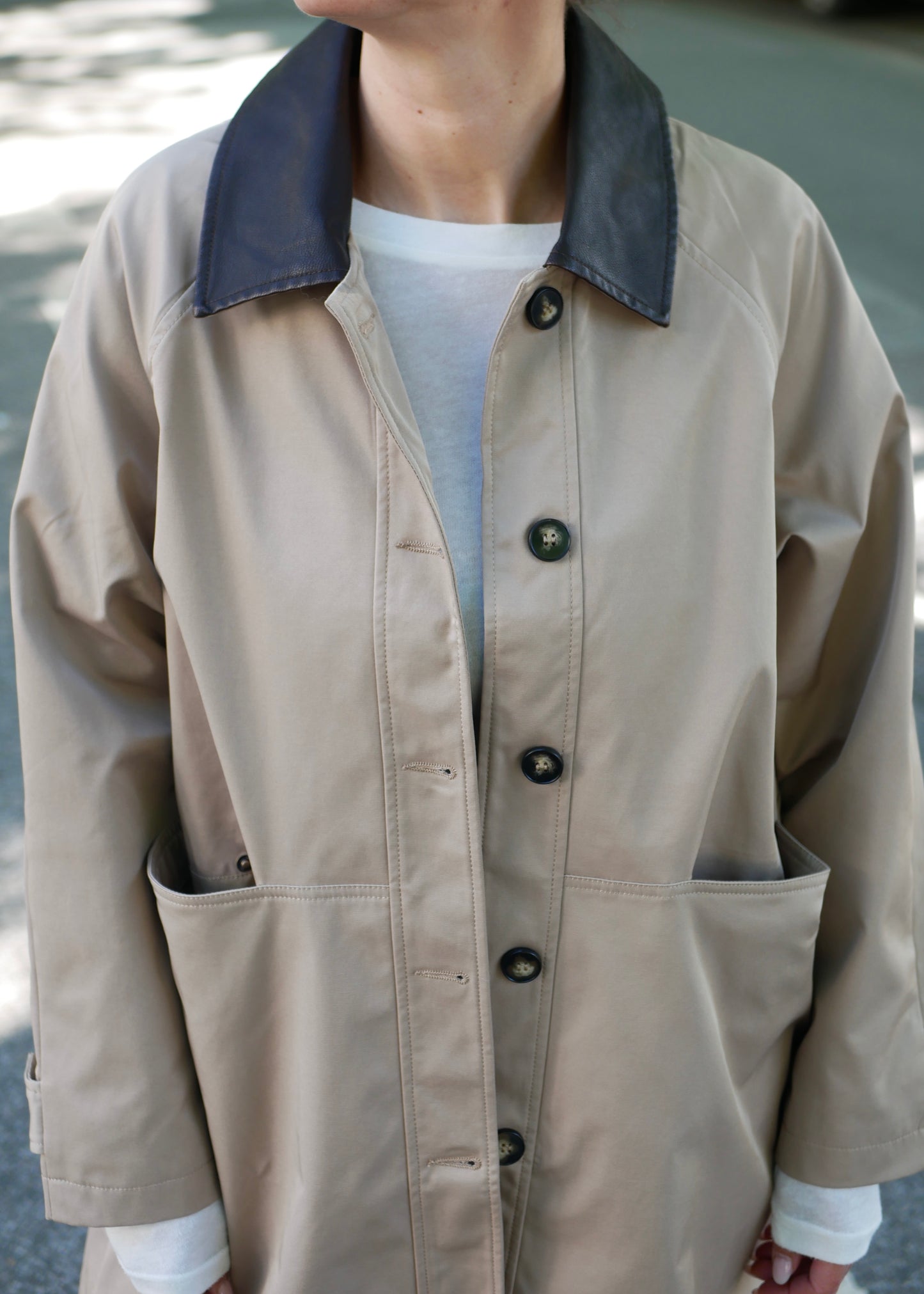 WORKER COAT beige