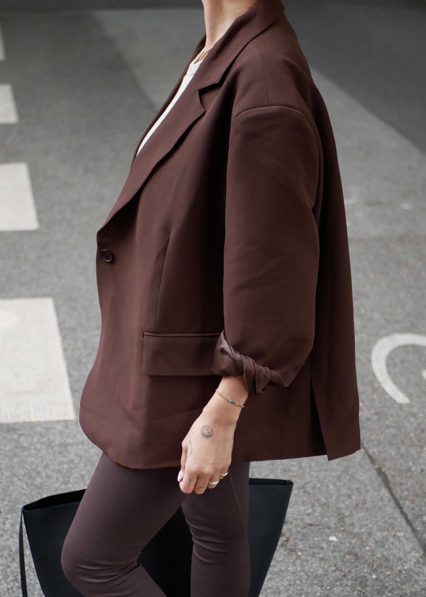 ‘BIG BLAZER’ oversized chocolate
