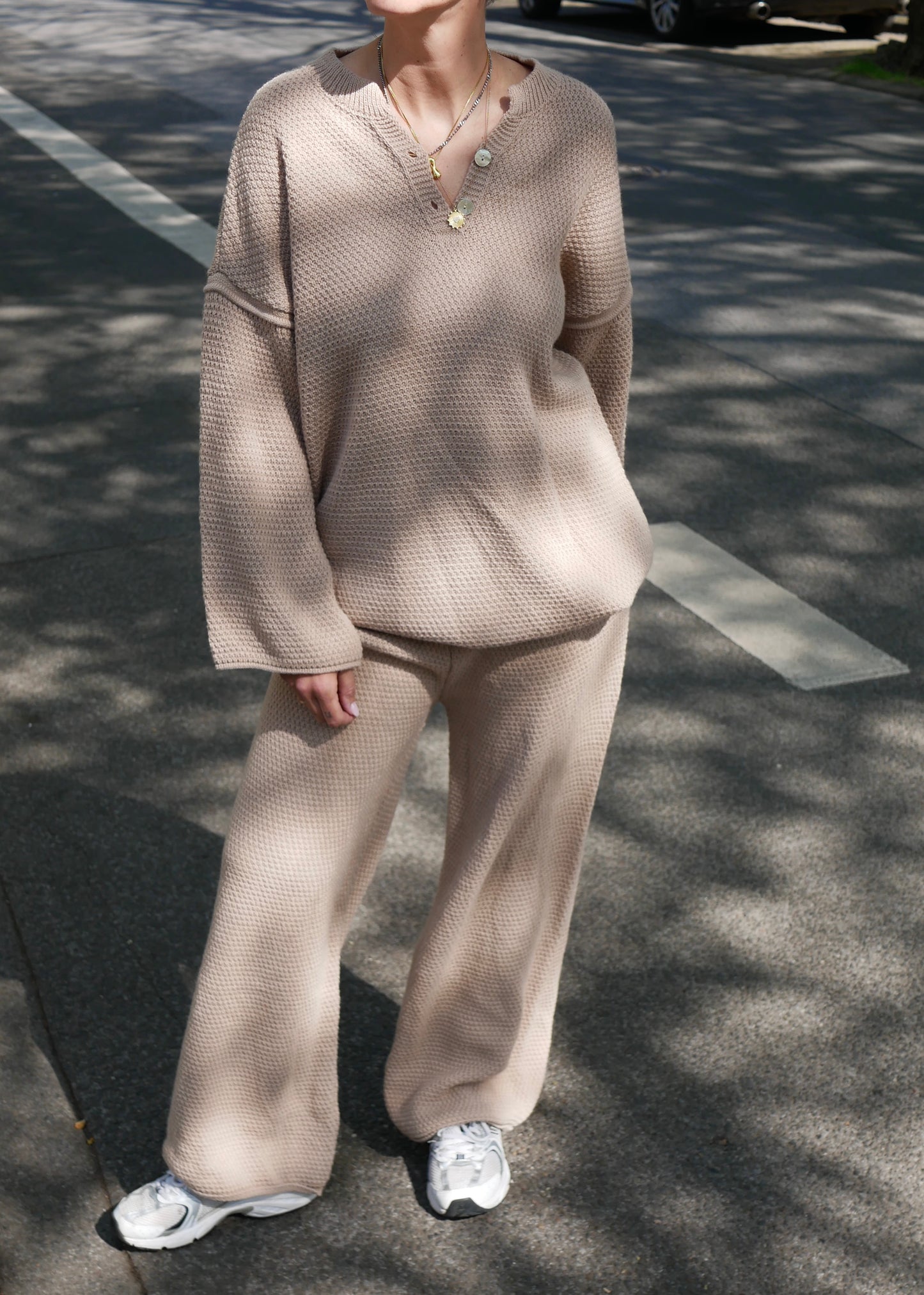 SUMMER KNIT Set sand