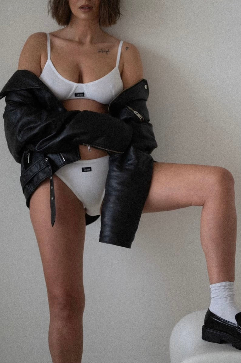 STRING JULES WHITE / COTTON RIPPED