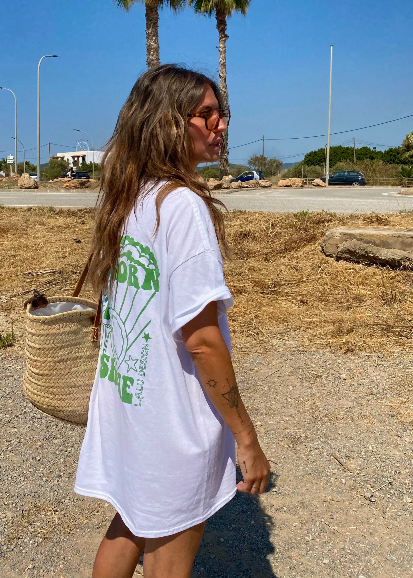 ‘BORN TO SHINE’ Shirt white