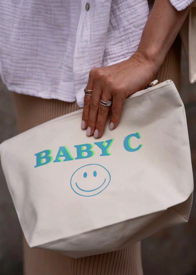 CANVAS CLUTCH choose your letter