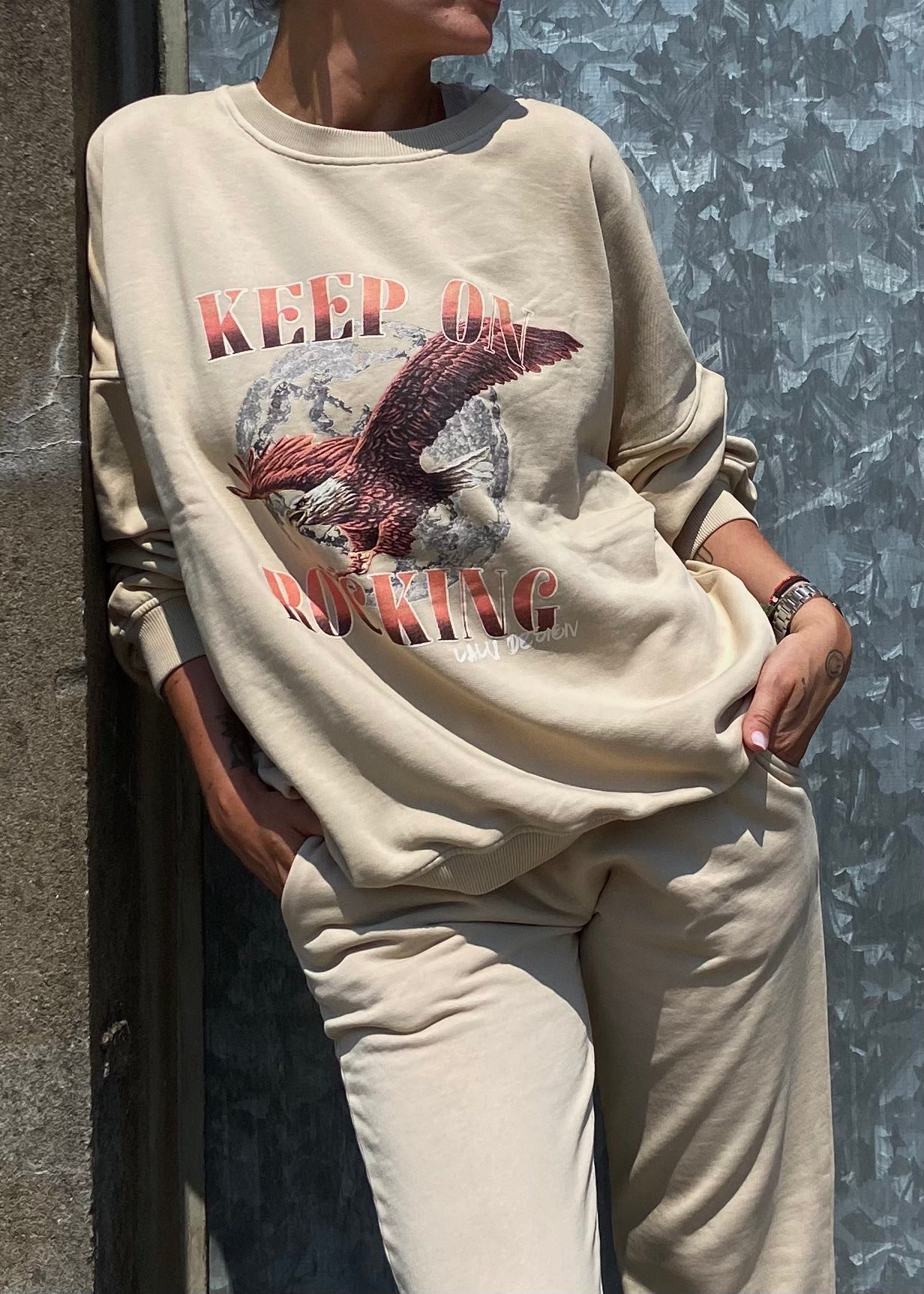 ‘KEEP ON ROCKING’ used Sweater