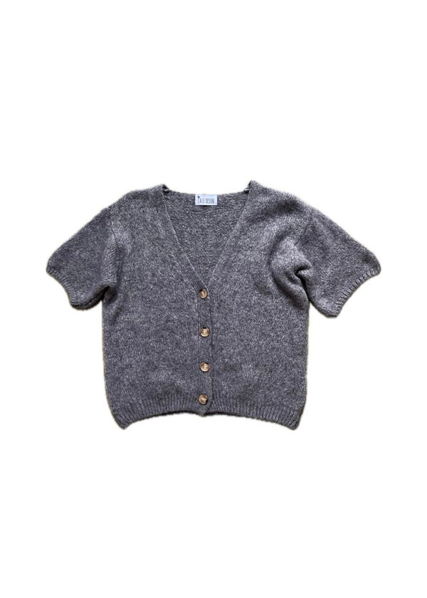 ‘SOFT KNIT’ Shorty cardigan gray