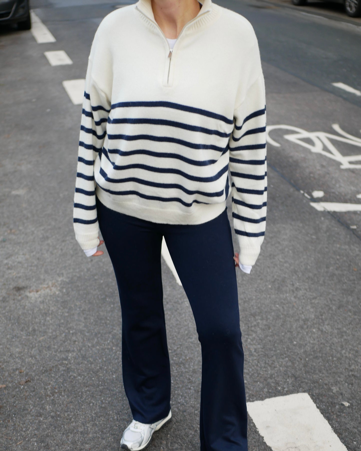 „CLASSIC ZIP KNIT“ Marine