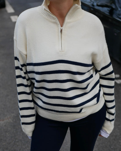„CLASSIC ZIP KNIT“ Marine