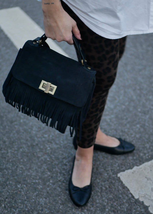 ‘KEL’ Tassel Bag Black