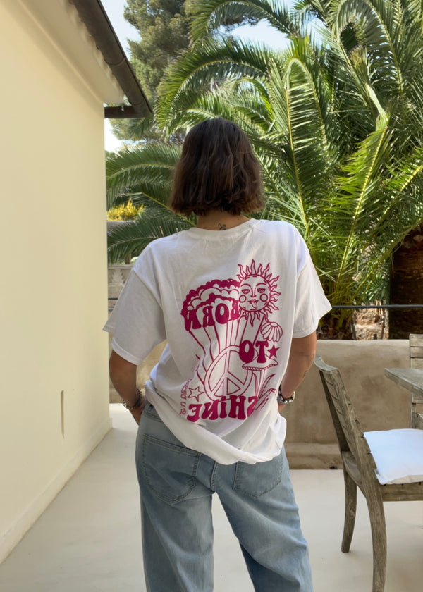 ‘BORN TO SHINE’ Shirt pink