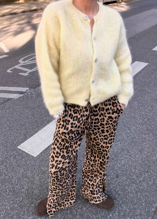 FLUFFY CARDIGAN butter yellow