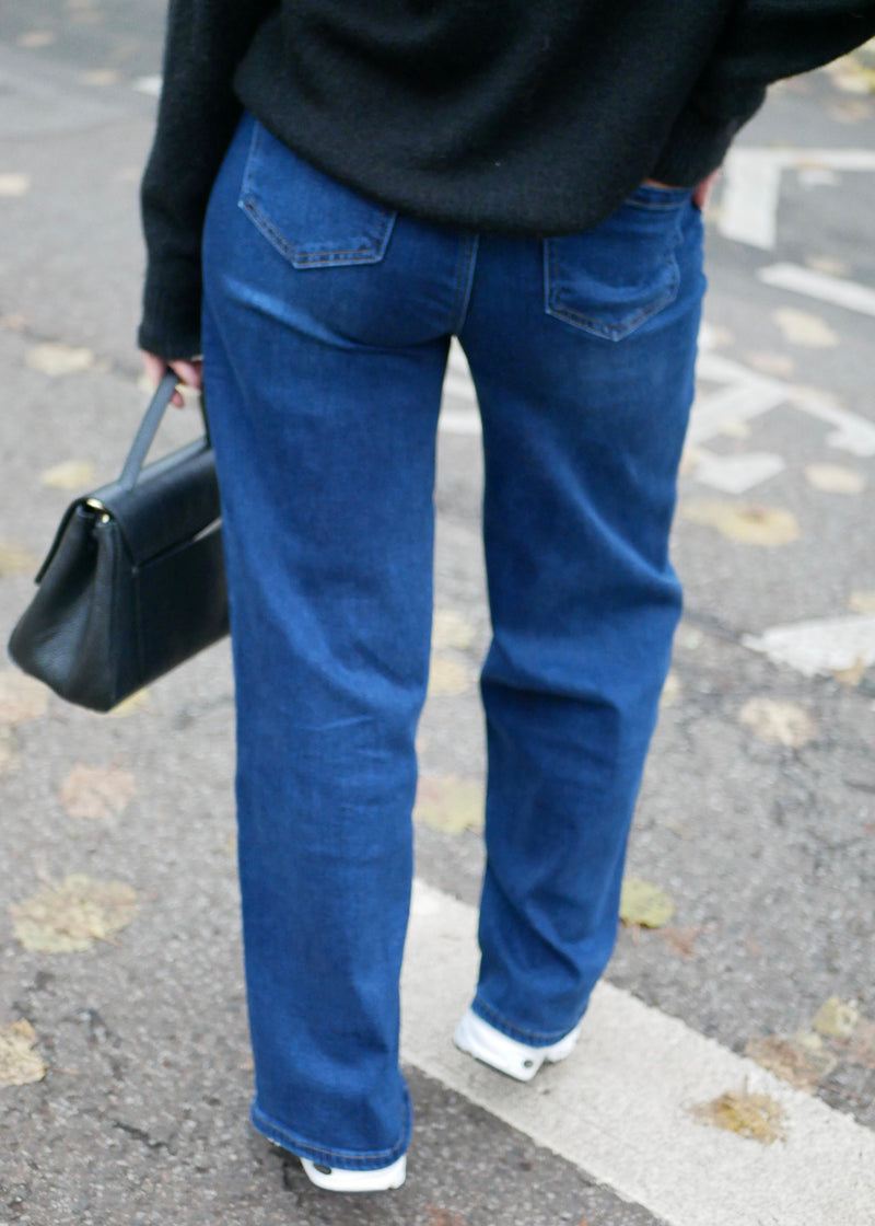 ‘MISSY‘ wide leg blue jeans