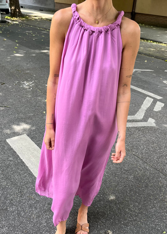 'NECKLACE' Dress soft pink