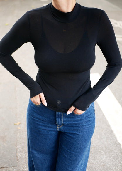 TURTLENECK fine knit black
