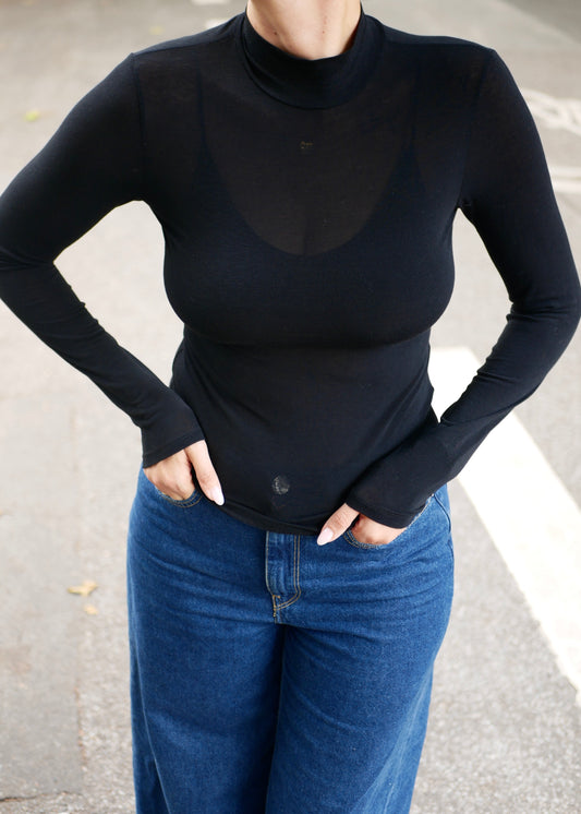 TURTLENECK fine knit black