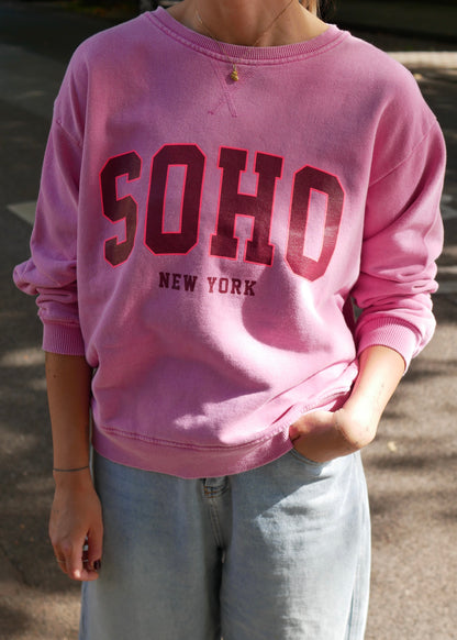 ‘SOHO‘ Sweater washed Pink