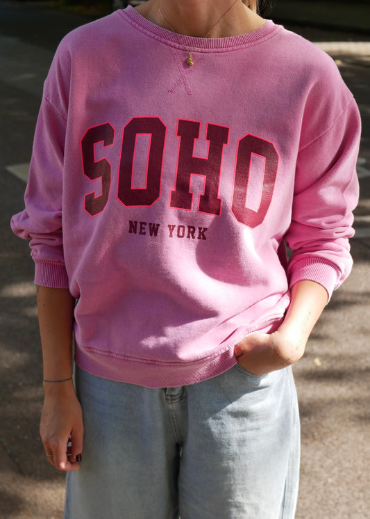 ‘SOHO‘ Sweater washed Pink