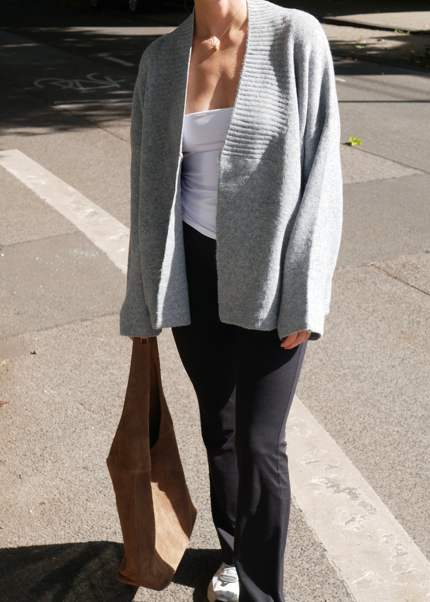 ‘SOFT KNIT‘ Coat Cardigan gray
