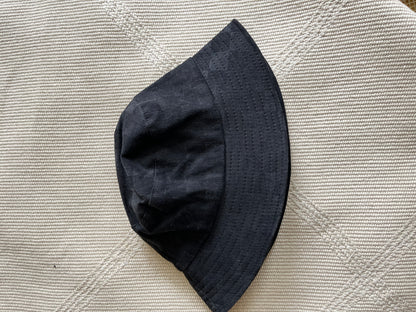 CHECKERED BUCKET HAT BLACK