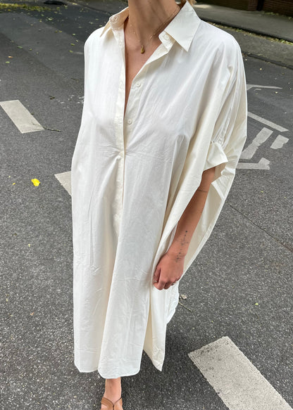 ‘MARLENE' long dress soft creme