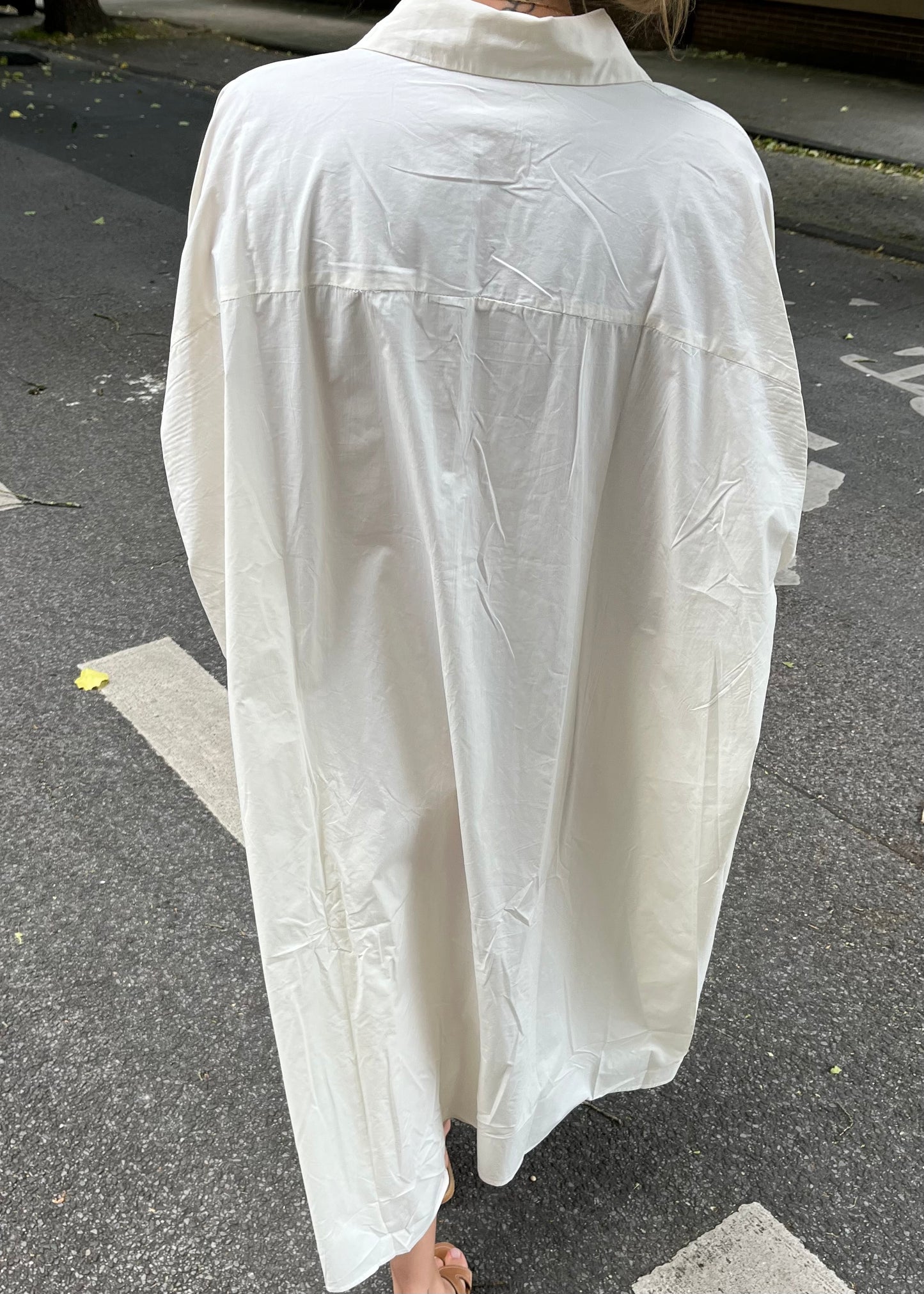 ‘MARLENE' long dress soft creme