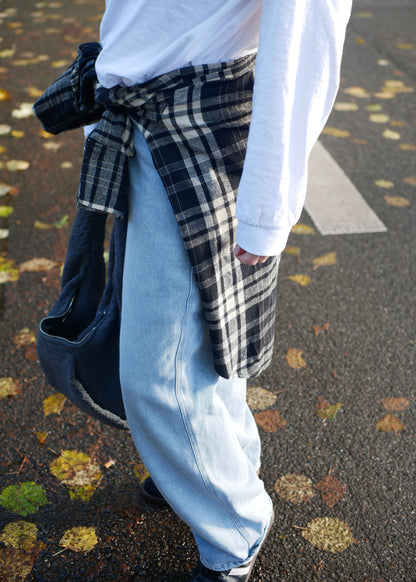 ‘THE PLAID’ super soft Cotton shirt black/gray