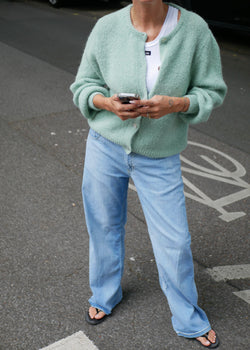 ‘SOFT KNIT’ Cardigan mint