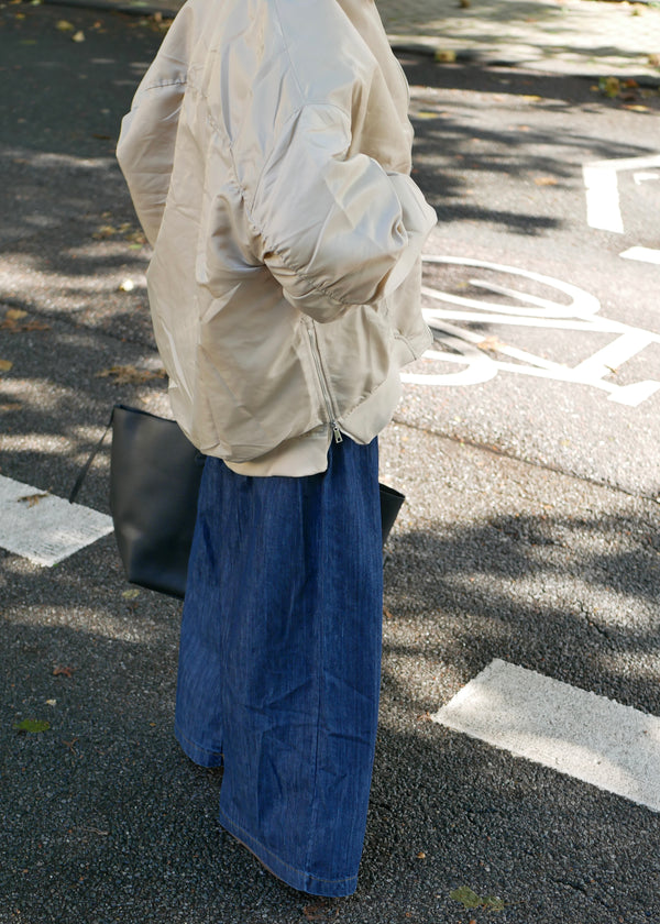 ‘CREAM’ Nylon Bomber Classic