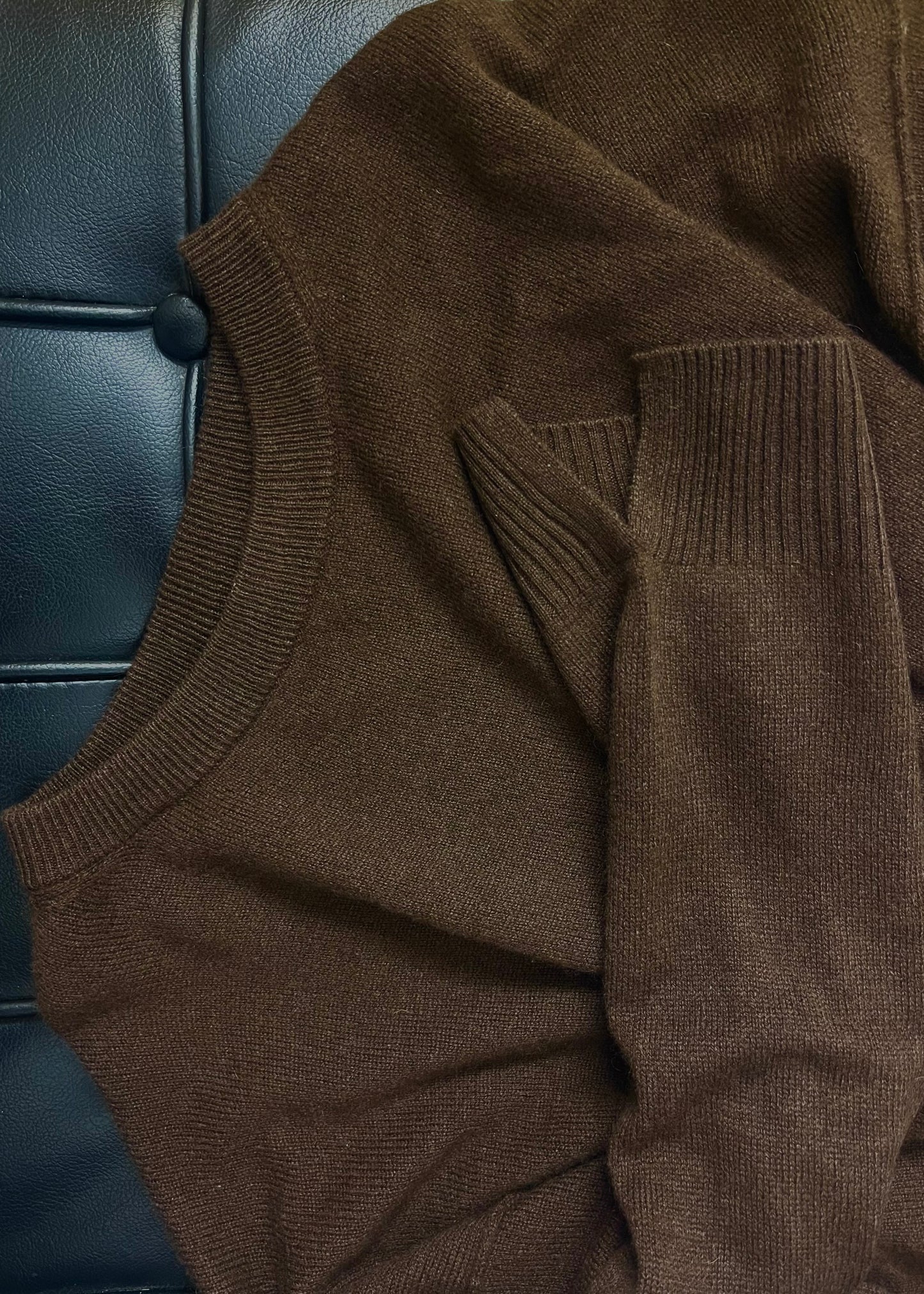 ‘THE CASHMERE’ Edition Soft Knit Pullover chocolate