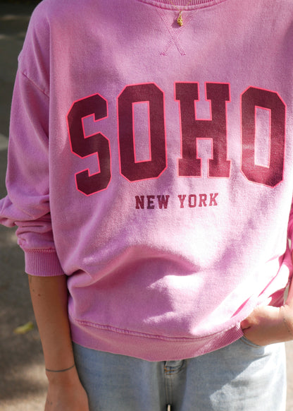 ‘SOHO‘ Sweater washed Pink