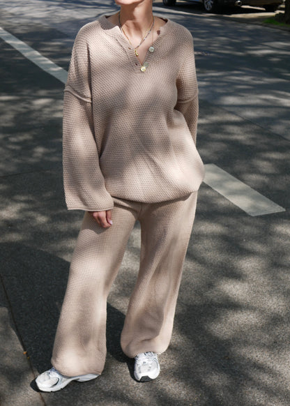 SUMMER KNIT Set sand
