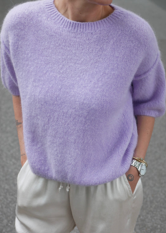 Short knit lilac