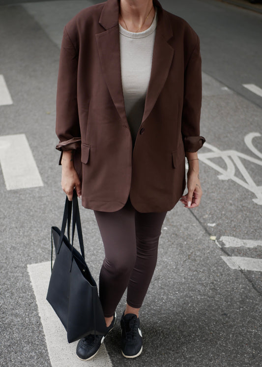 ‘BIG BLAZER’ oversized chocolate