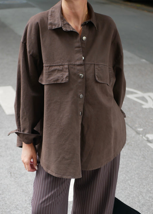 ‘THE PARKA’ Shirt chocolate