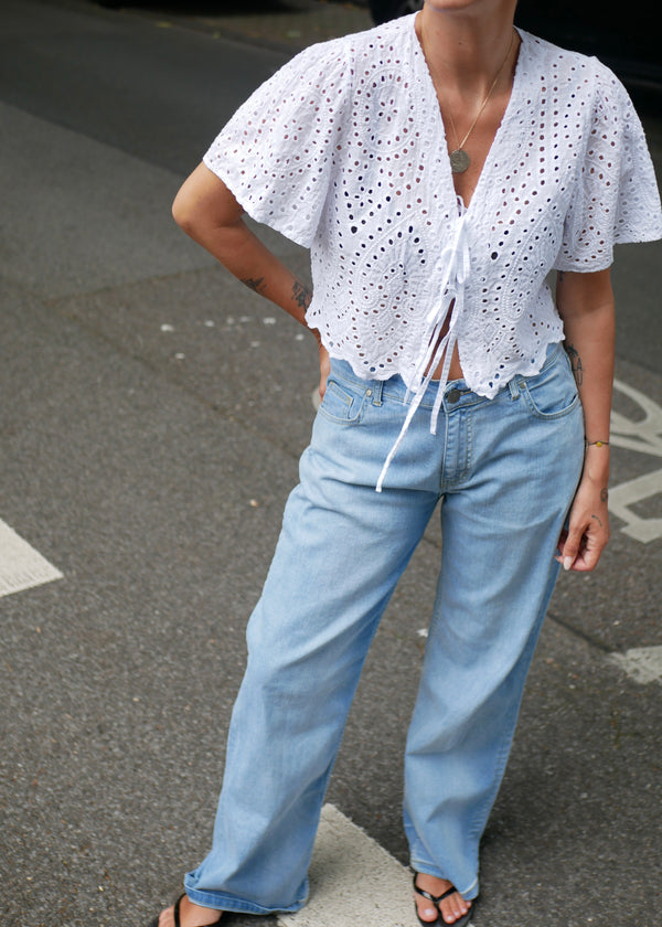 ‘LACE BLOUSE ’ White