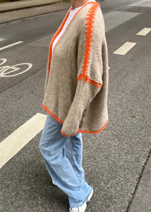 IBIZA SUMMER KNIT Cardigan sand