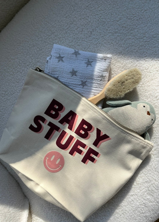 BABY STUFF CANVAS CLUTCH Rosa