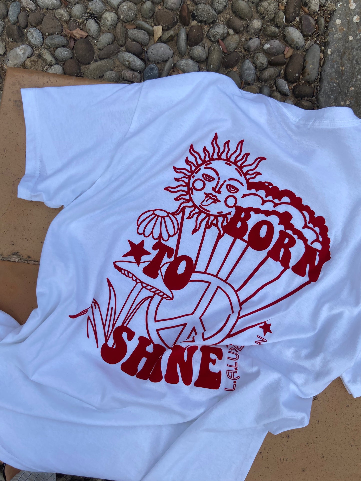 ‘BORN TO SHINE’ Shirt red